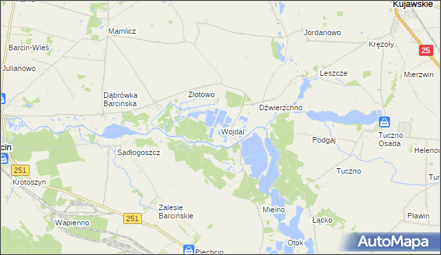 mapa Wojdal, Wojdal na mapie Targeo