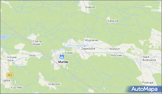 mapa Zagwiździe, Zagwiździe na mapie Targeo