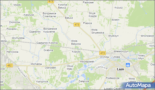 mapa Orchów-Wesółka, Orchów-Wesółka na mapie Targeo