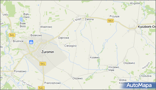 mapa Sadowo gmina Żuromin, Sadowo gmina Żuromin na mapie Targeo