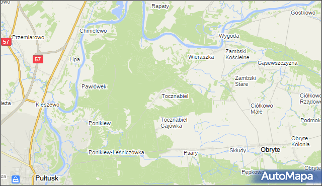 mapa Tocznabiel, Tocznabiel na mapie Targeo