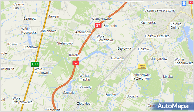 mapa Baszkówka, Baszkówka na mapie Targeo