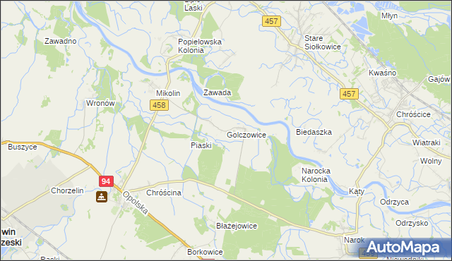 mapa Golczowice gmina Lewin Brzeski, Golczowice gmina Lewin Brzeski na mapie Targeo