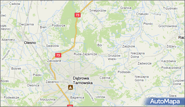 mapa Gruszów Mały, Gruszów Mały na mapie Targeo