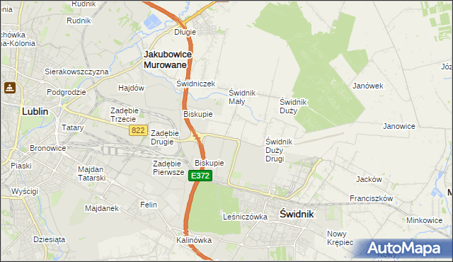 mapa Kolonia Świdnik Mały, Kolonia Świdnik Mały na mapie Targeo