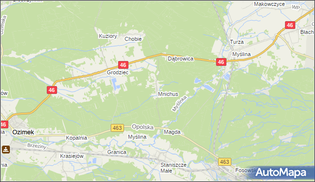 mapa Mnichus, Mnichus na mapie Targeo