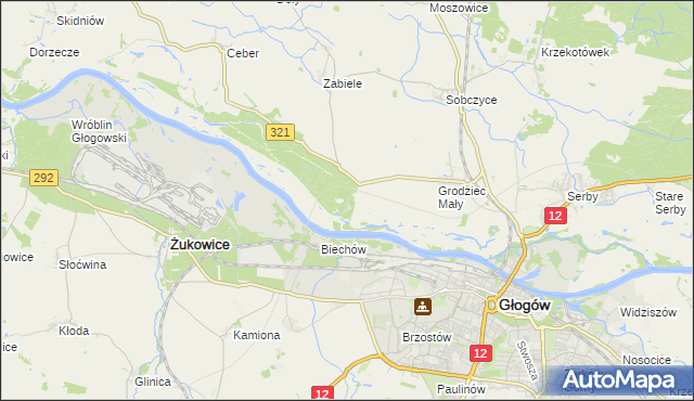 mapa Rapocin, Rapocin na mapie Targeo