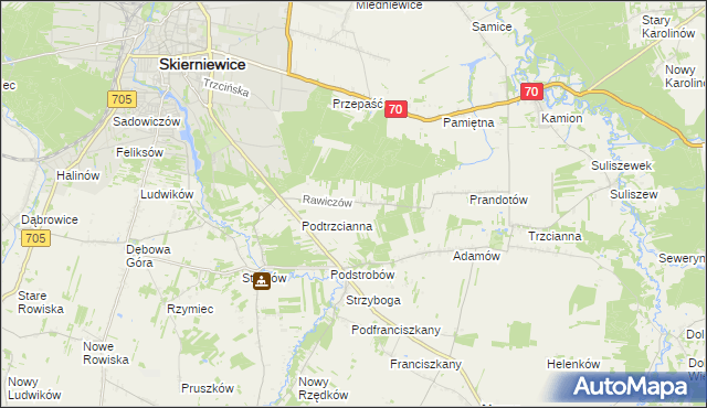 mapa Rawiczów, Rawiczów na mapie Targeo