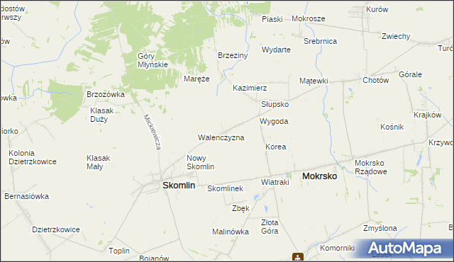 mapa Wichernik, Wichernik na mapie Targeo