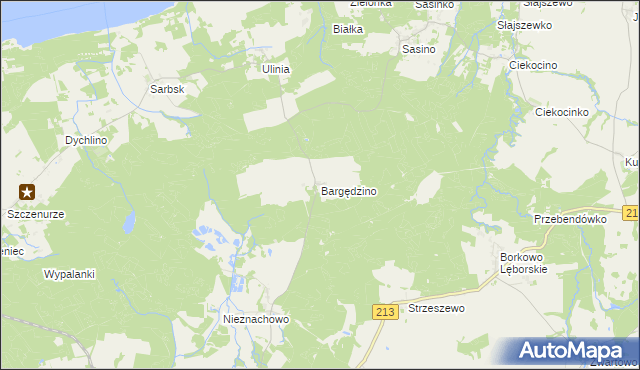 mapa Bargędzino, Bargędzino na mapie Targeo