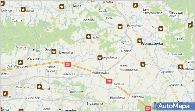 mapa Chrząstówka, Chrząstówka na mapie Targeo