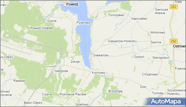 mapa Giewartów, Giewartów na mapie Targeo