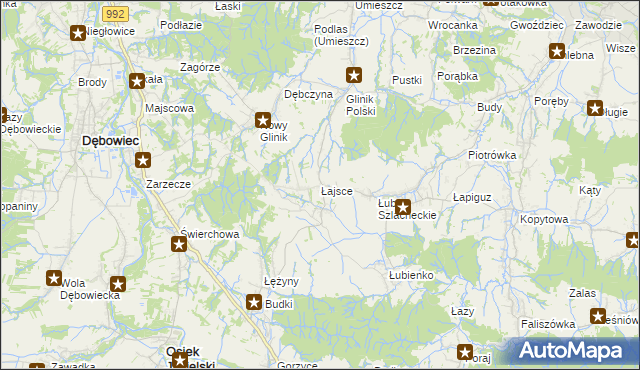 mapa Łajsce, Łajsce na mapie Targeo