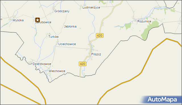 mapa Pilszcz, Pilszcz na mapie Targeo