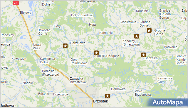 mapa Siedliska-Bogusz, Siedliska-Bogusz na mapie Targeo