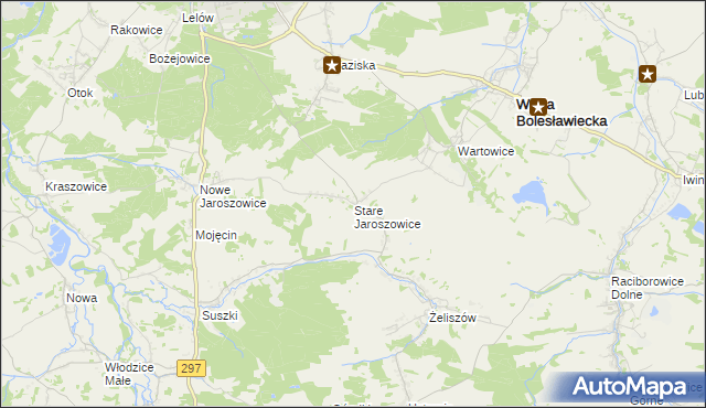 mapa Stare Jaroszowice, Stare Jaroszowice na mapie Targeo