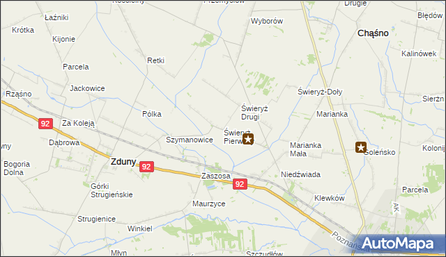 mapa Świeryż Pierwszy, Świeryż Pierwszy na mapie Targeo