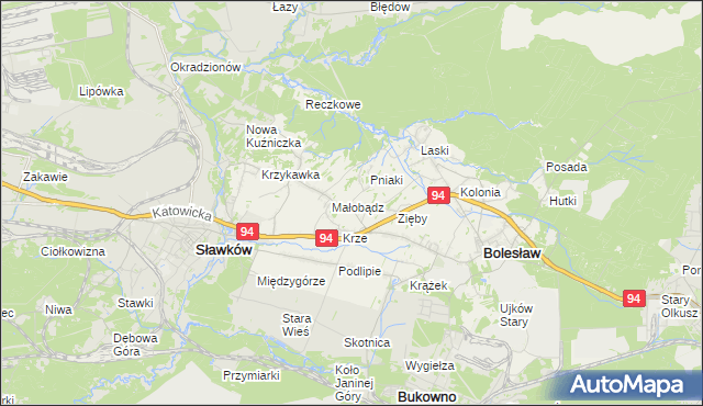 mapa Ujków Nowy, Ujków Nowy na mapie Targeo