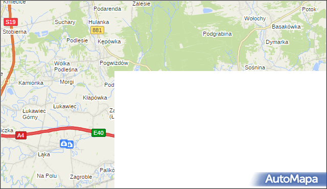 mapa Czarna powiat łańcucki, Czarna powiat łańcucki na mapie Targeo