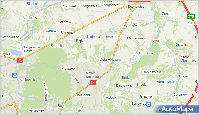mapa Dobra-Nowiny, Dobra-Nowiny na mapie Targeo