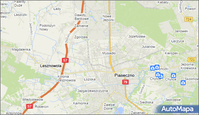 mapa Nowa Iwiczna, Nowa Iwiczna na mapie Targeo