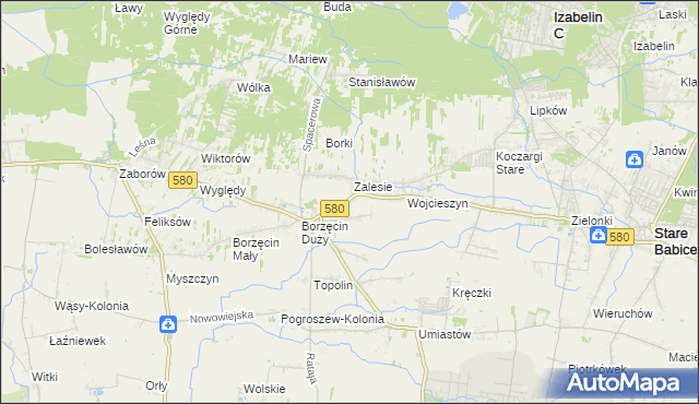 mapa Wierzbin, Wierzbin na mapie Targeo