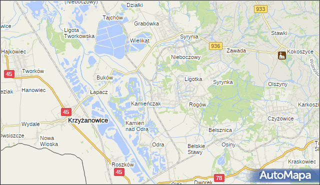 mapa Bluszczów, Bluszczów na mapie Targeo
