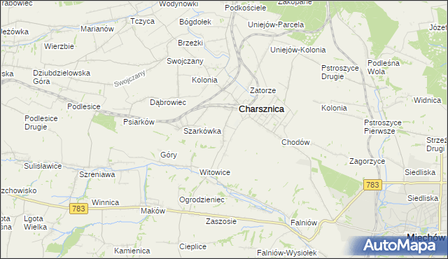 mapa Ciszowice, Ciszowice na mapie Targeo