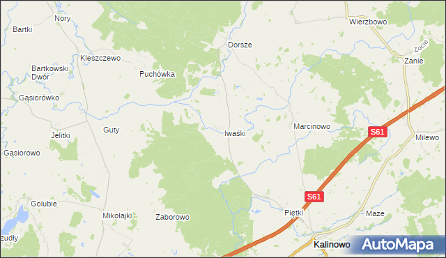 mapa Iwaśki, Iwaśki na mapie Targeo