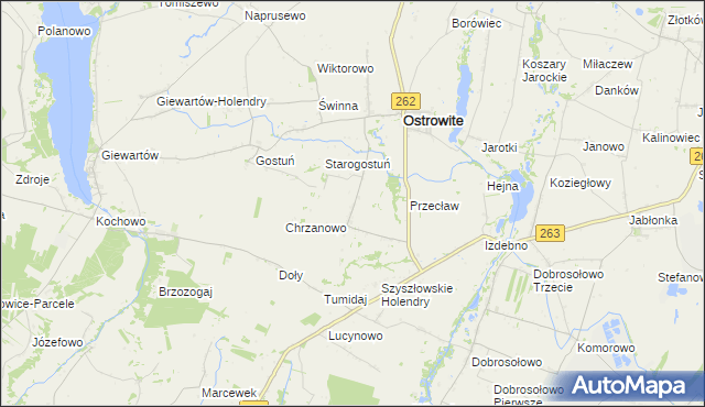 mapa Kąpiel gmina Ostrowite, Kąpiel gmina Ostrowite na mapie Targeo