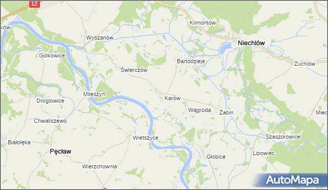 mapa Karów, Karów na mapie Targeo