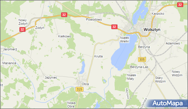 mapa Krutla, Krutla na mapie Targeo