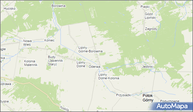 mapa Lipiny Górne-Lewki, Lipiny Górne-Lewki na mapie Targeo
