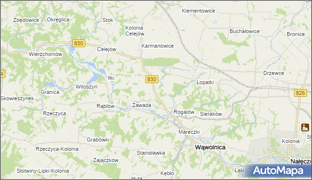 mapa Łopatki-Kolonia, Łopatki-Kolonia na mapie Targeo