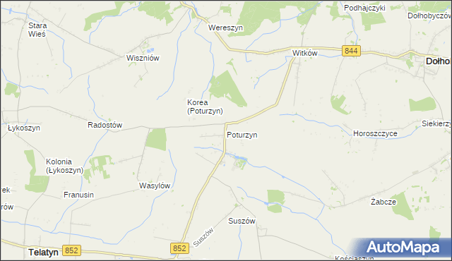 mapa Poturzyn, Poturzyn na mapie Targeo