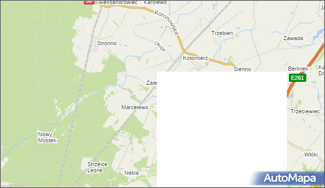 mapa Pyszczyn gmina Dobrcz, Pyszczyn gmina Dobrcz na mapie Targeo