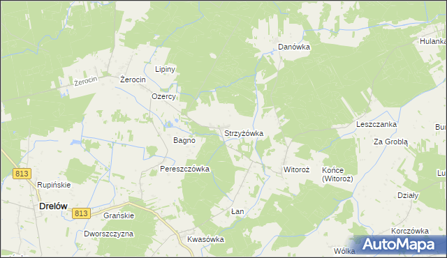 mapa Strzyżówka, Strzyżówka na mapie Targeo