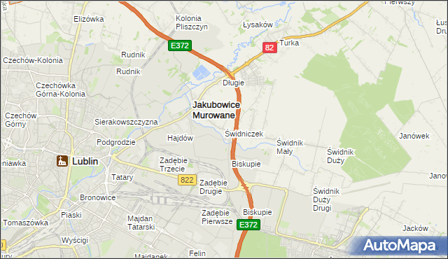 mapa Świdniczek, Świdniczek na mapie Targeo