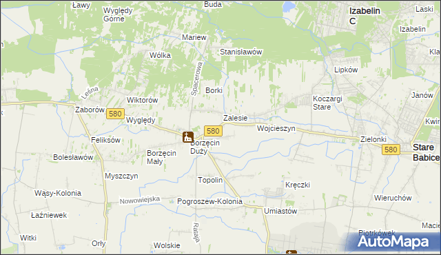 mapa Wierzbin, Wierzbin na mapie Targeo