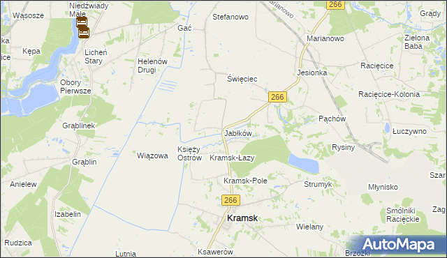 mapa Jabłków, Jabłków na mapie Targeo