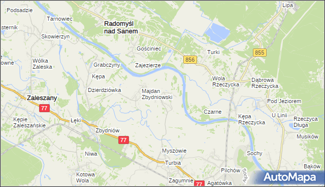 mapa Wólka Turebska, Wólka Turebska na mapie Targeo