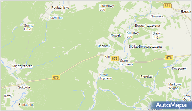 mapa Klin Gajówka, Klin Gajówka na mapie Targeo