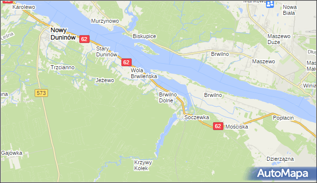 mapa Brwilno Dolne, Brwilno Dolne na mapie Targeo