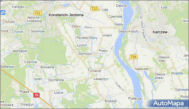mapa Cieciszew, Cieciszew na mapie Targeo