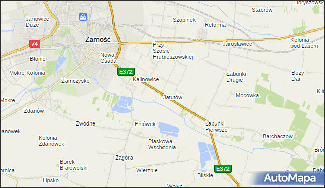 mapa Jatutów, Jatutów na mapie Targeo
