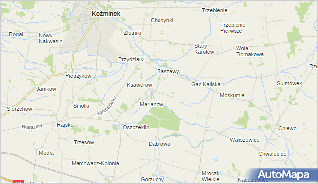 mapa Nowy Karolew, Nowy Karolew na mapie Targeo