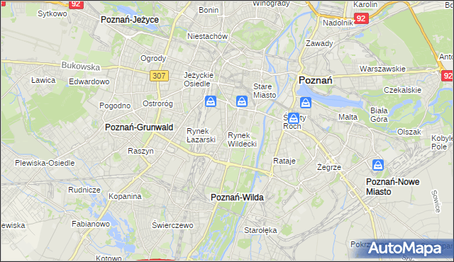 mapa Rynek Wildecki, Rynek Wildecki na mapie Targeo