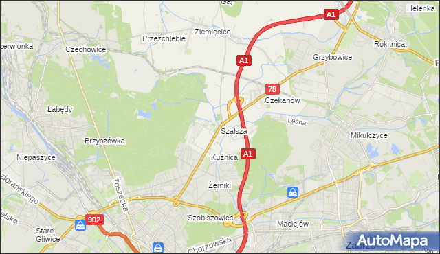 mapa Szałsza, Szałsza na mapie Targeo