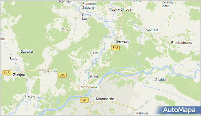 mapa Baliki, Baliki na mapie Targeo