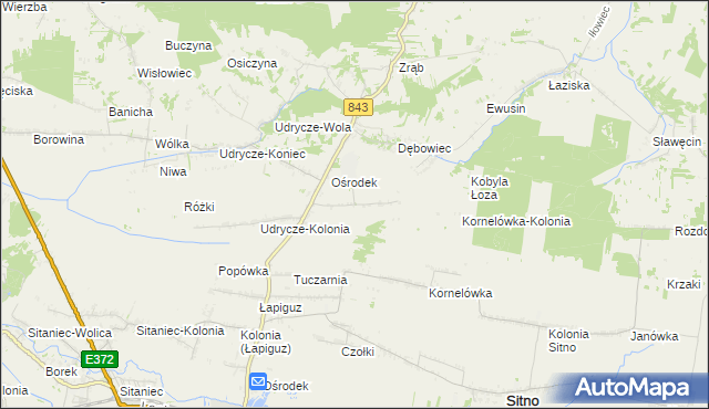 mapa Dębowiec-Kolonia, Dębowiec-Kolonia na mapie Targeo